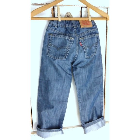 Kids/childrens slim straight leg Levis 514 blue denim jeans - 6 - Picture 5 of 6